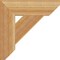 Ekena Millwork Traditional Slat Rough Sawn Bracket, Western Red Cedar, 4"W x 16"D x 16"H BKT04X16X16TRA06RWR - alternate 4